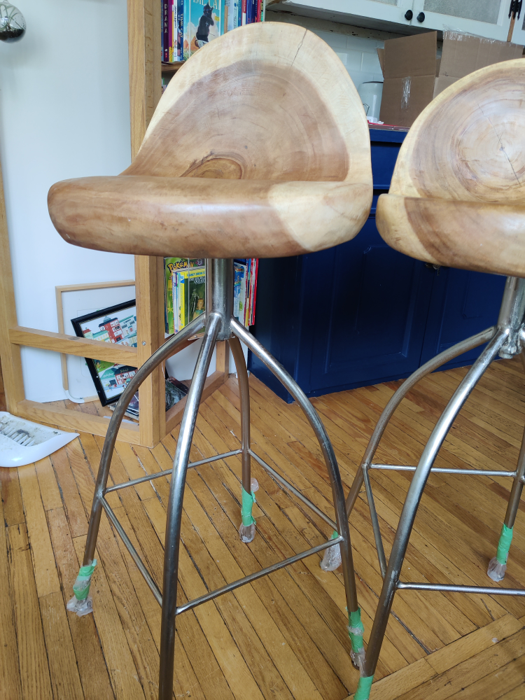 solid wood bar stools