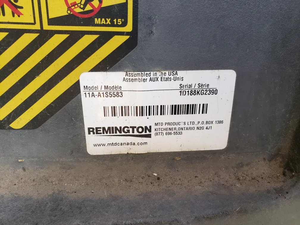Remington Lawn Mower - Repair image indicator(2)