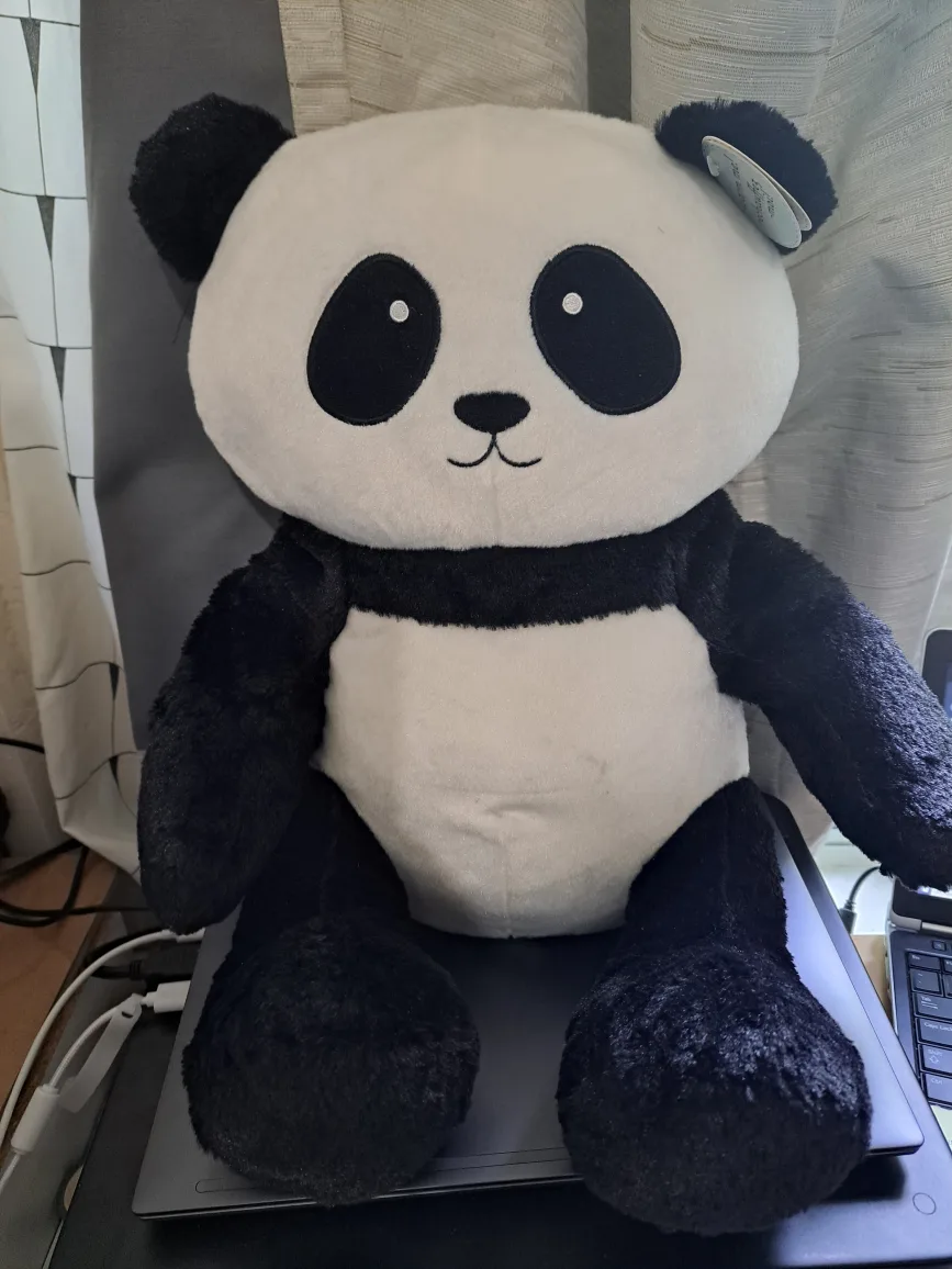 Large Stuffed Panda w/ Heating Pocket thumbnail