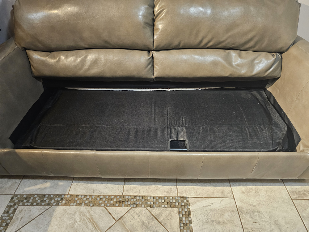 Leather Sleeper Sofa Bed - photo 2
