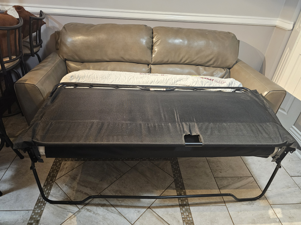 Leather Sleeper Sofa Bed - photo 3