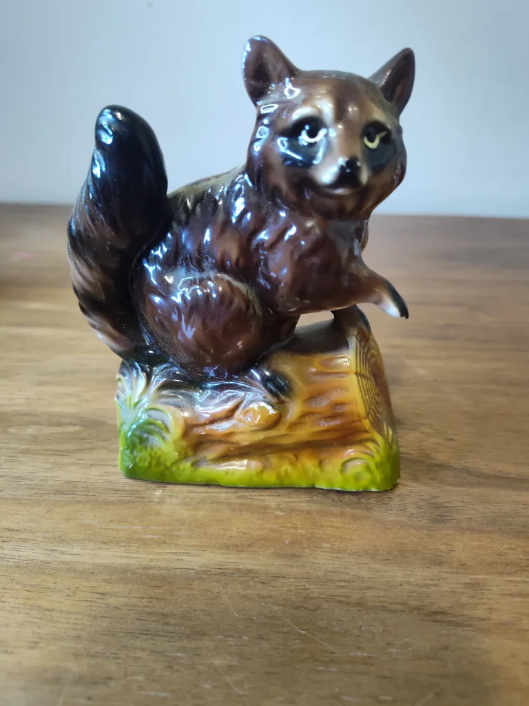 Vintage Ceramic Raccoon Figurine thumbnail