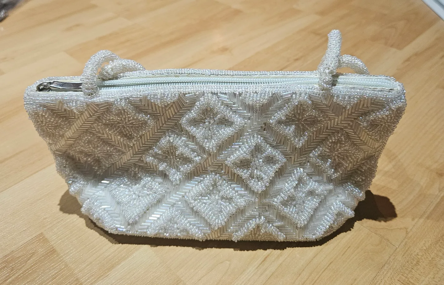 Beaded White Handbag thumbnail