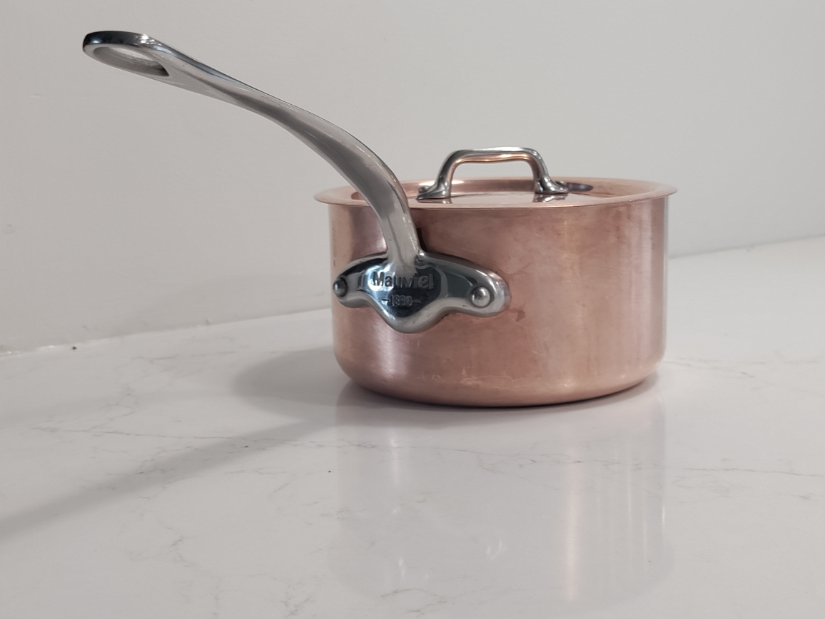 Mauviel M'Tradition Copper Saucepan with Lid