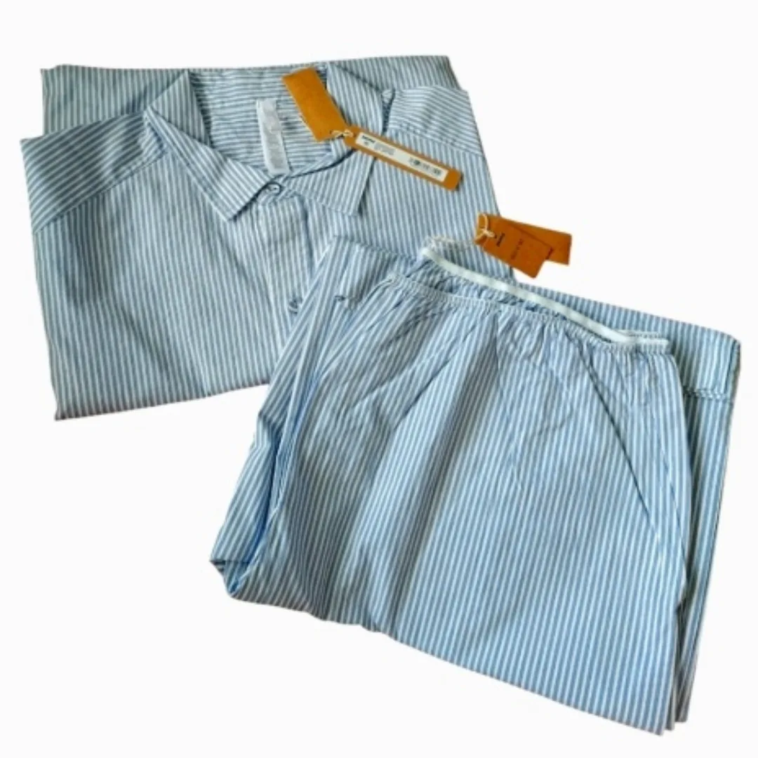 SKIMS Cotton Striped Oversized Sleep Set image indicator(3)