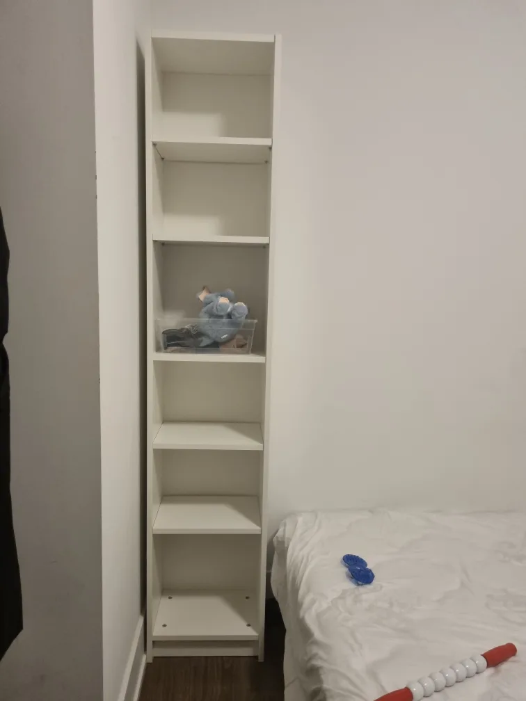 White bookshelf thumbnail