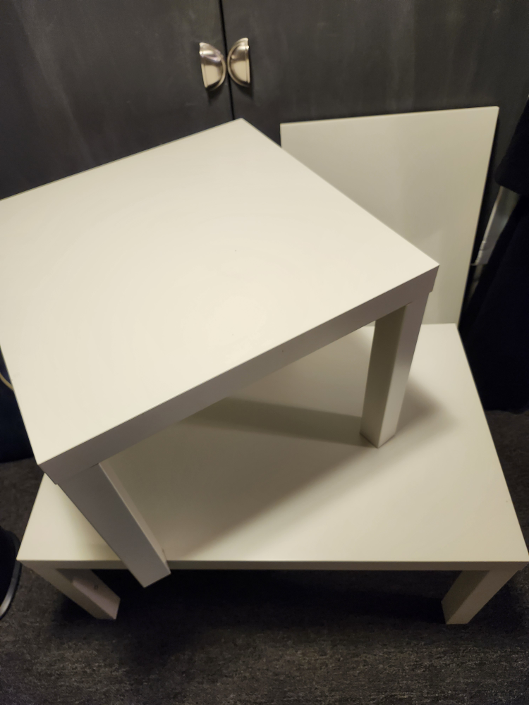 LACK White Coffee Table Set