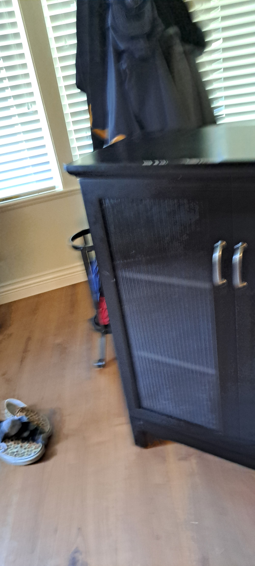 Black Cabinet with Shelves