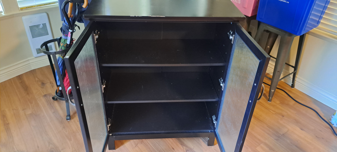Black Cabinet with Shelves - photo 5