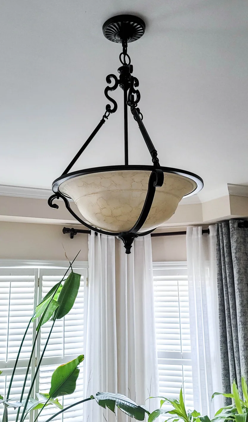 Bowl-Shaped Hanging Ceiling Light Fixture image indicator(2)