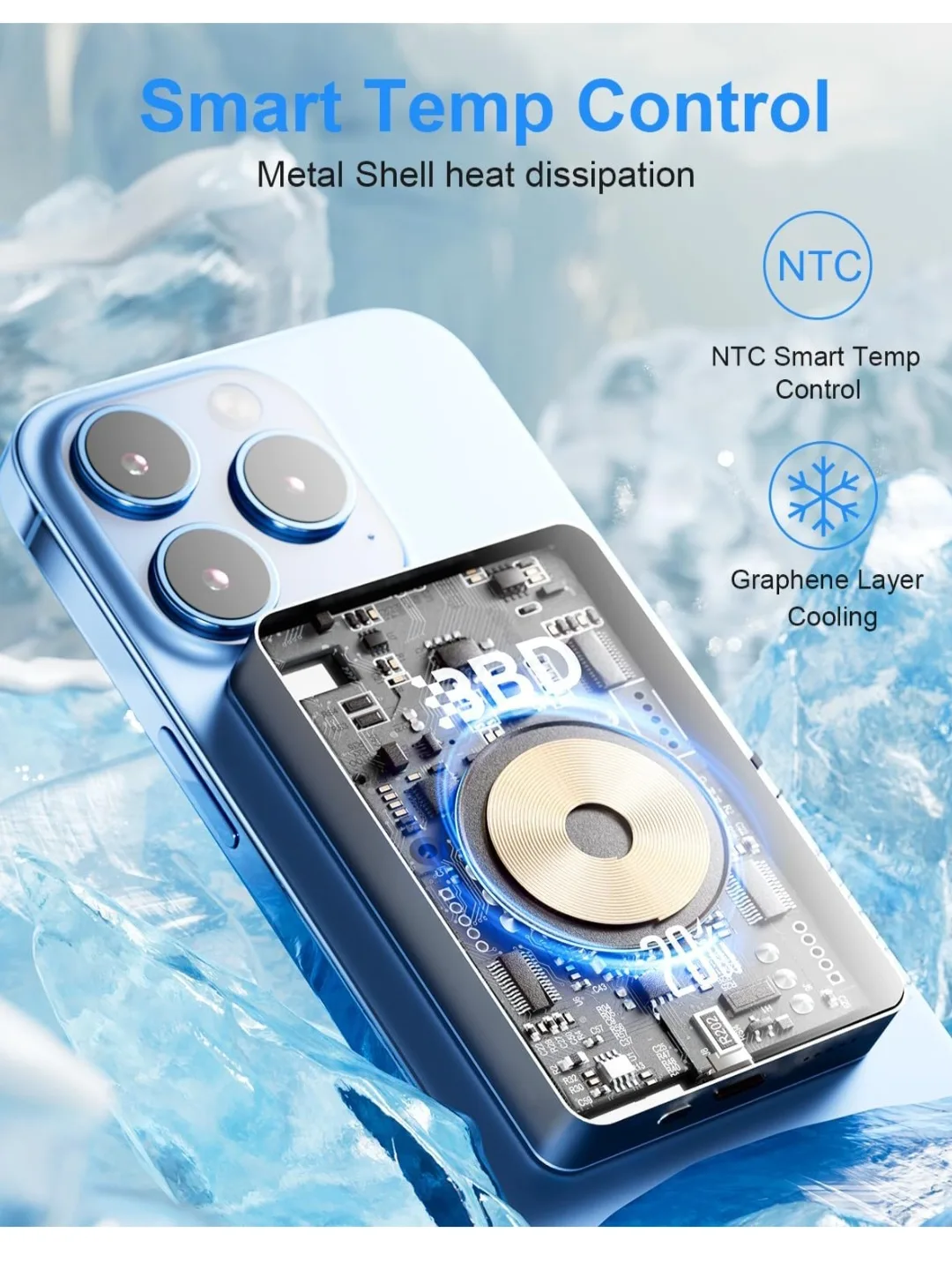 Magnetic Wireless Power Bank image indicator(4)