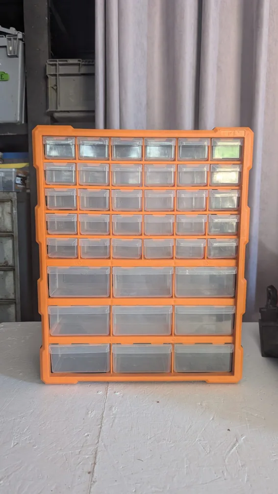 Wall Mount Hardware and Craft Storage Cabinet Drawer Organizer thumbnail