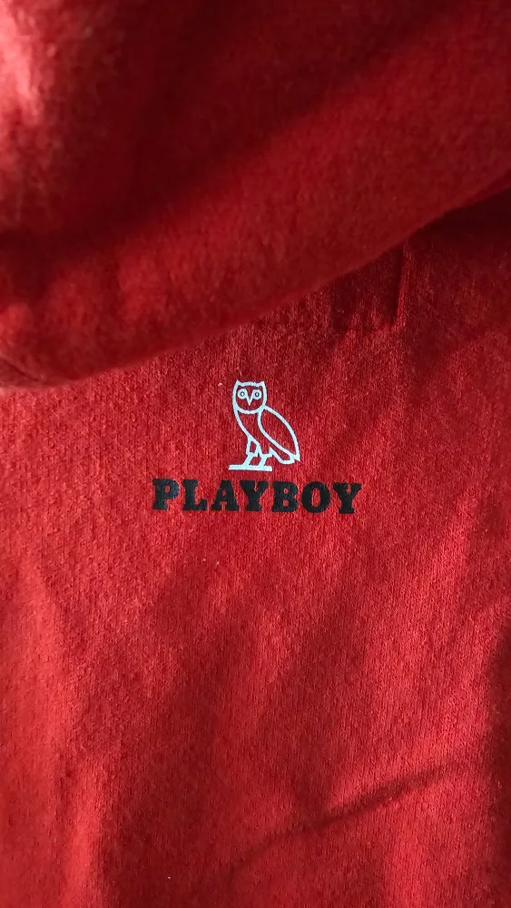 💚 Red Playboy OVO Hoodie,  size L image indicator(3)