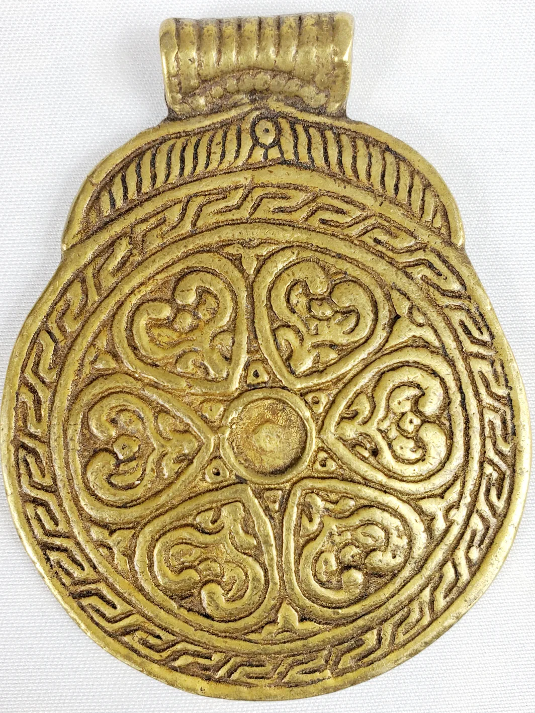 African Adinkra Brass Pendant Jewelry (Akoma) image indicator(3)