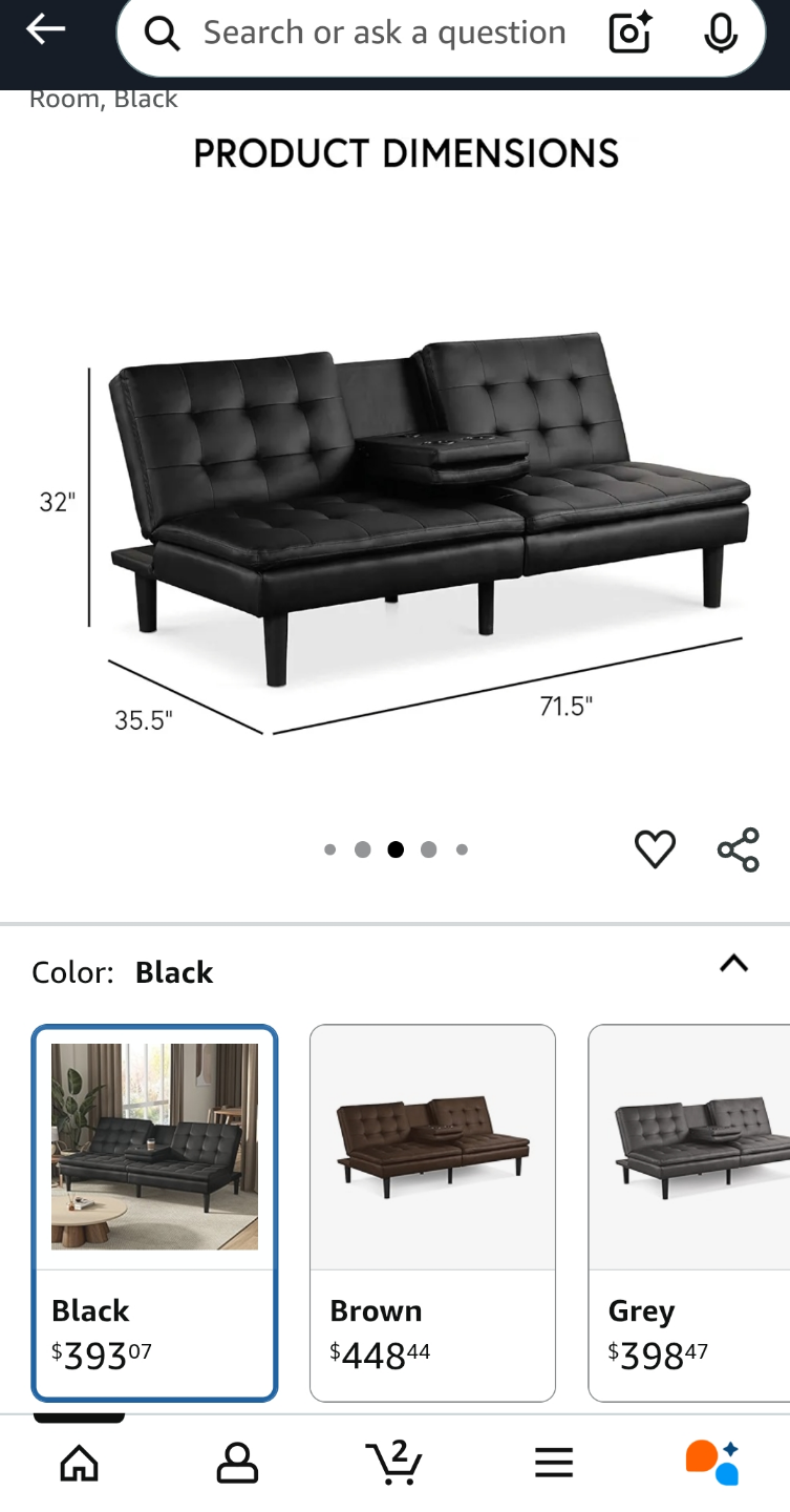 Black Futon