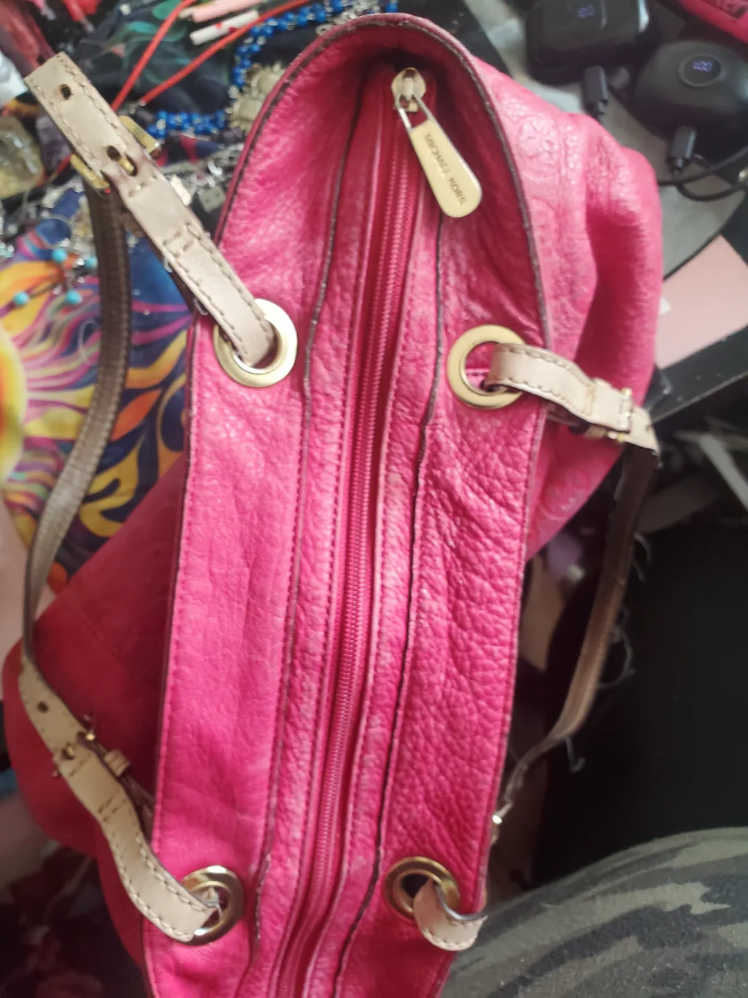 Michael Kors Pink Shoulder Bag image indicator(3)