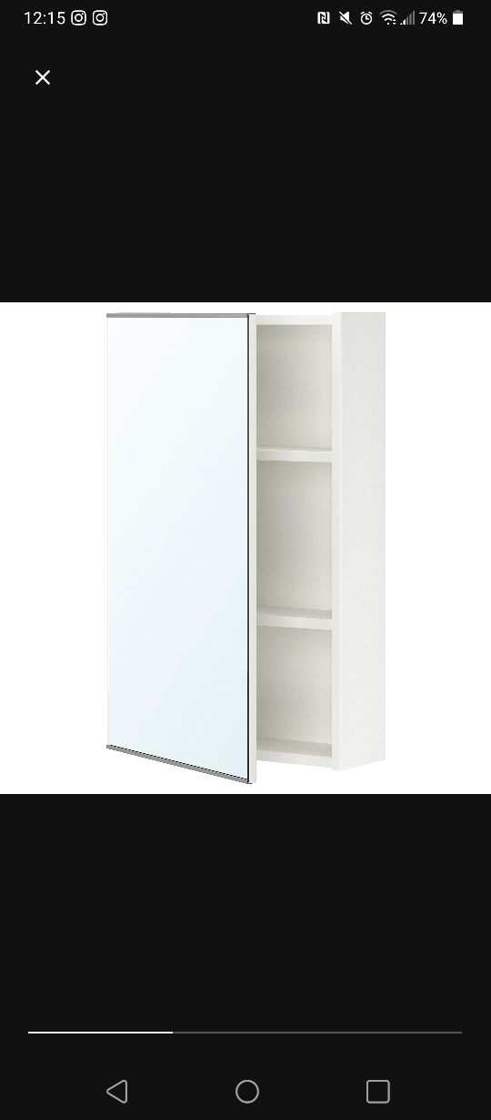 IKEA ENHET White Mirrored Cabinet - photo 4