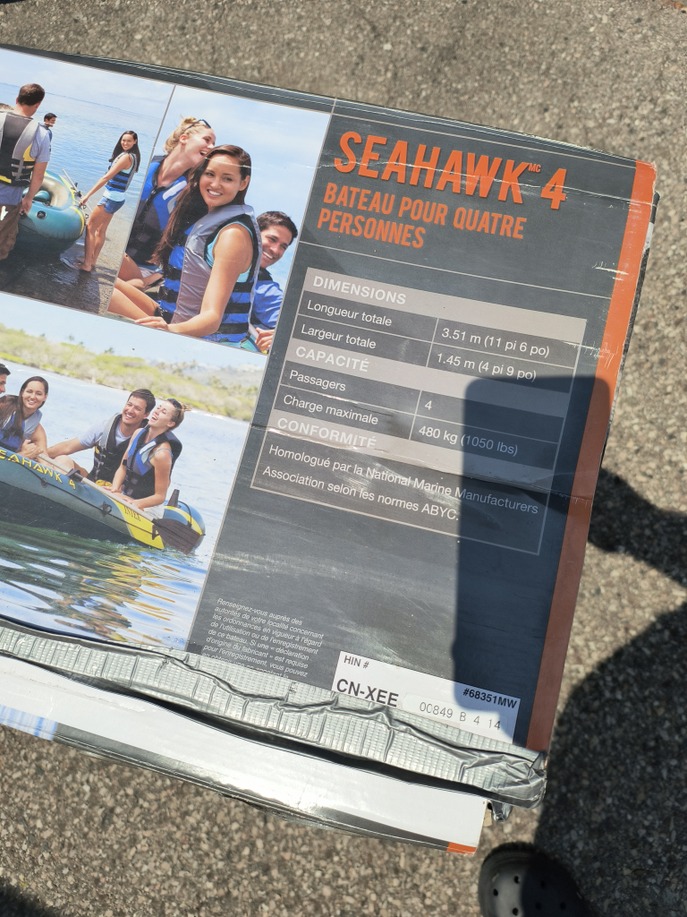 Inflatable Boat Intex seahawk4
