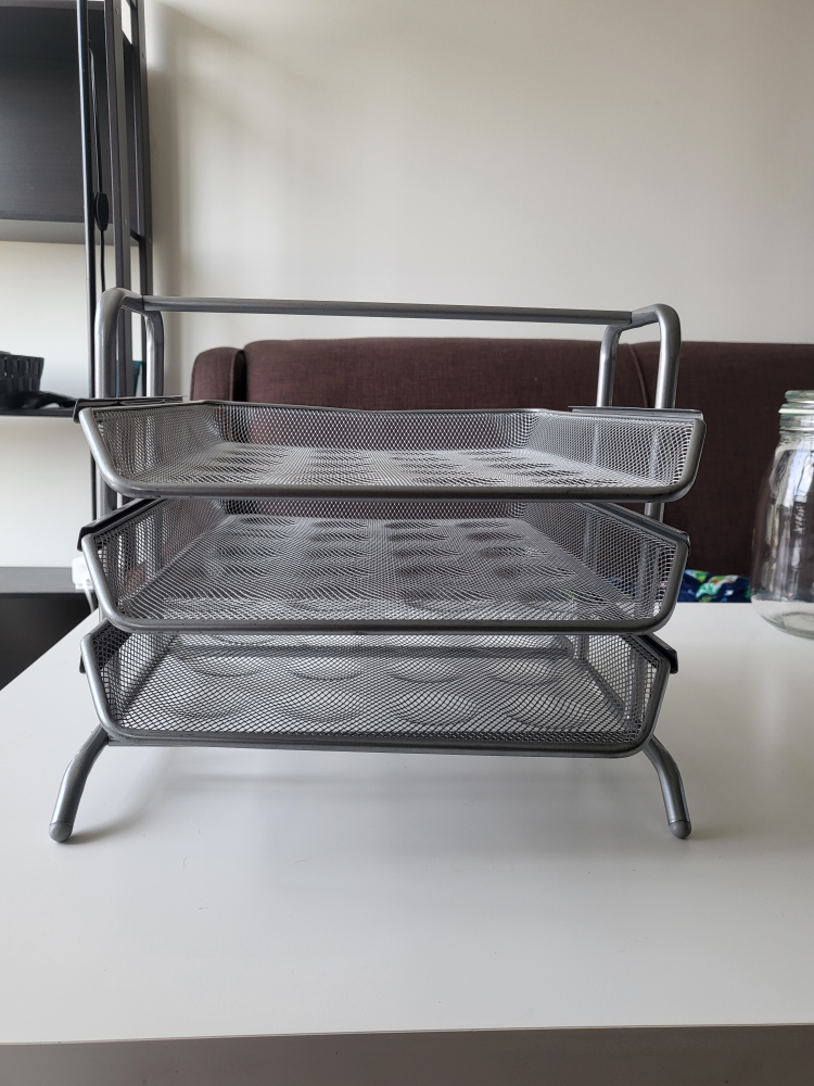 Silver Metal Mesh 3-Tier Organizer - $10 ONLY! - photo 5
