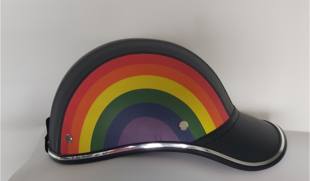 Rainbow Visor Helmet