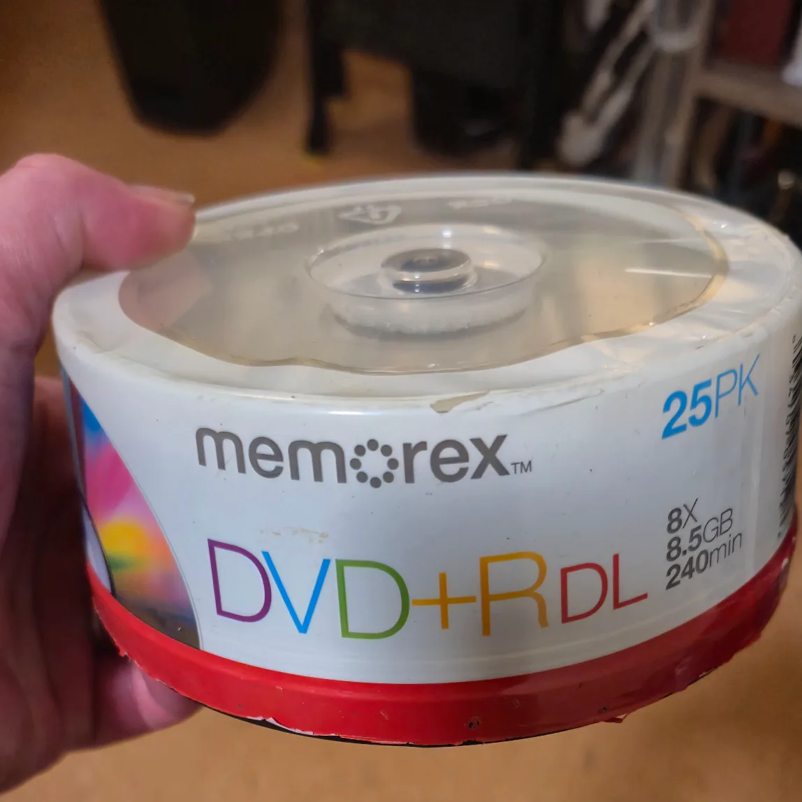 Memorex 25 pack DVD +RDL 8.5GB Disc thumbnail
