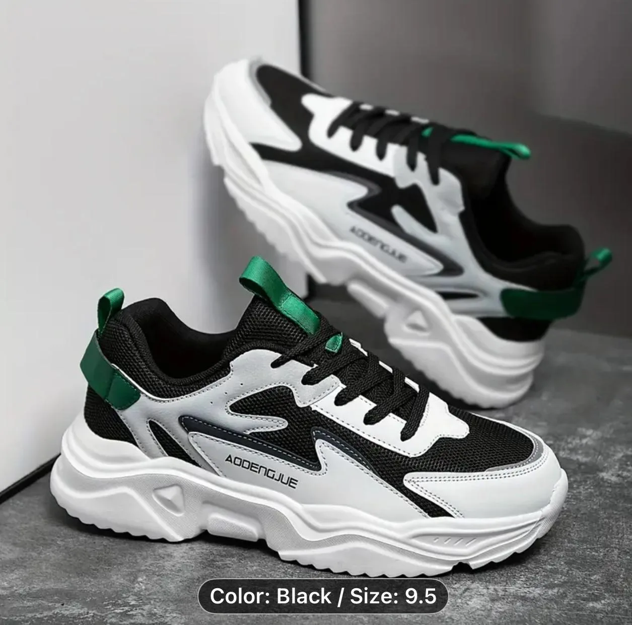 Black and White Sneakers Size 9.5 thumbnail