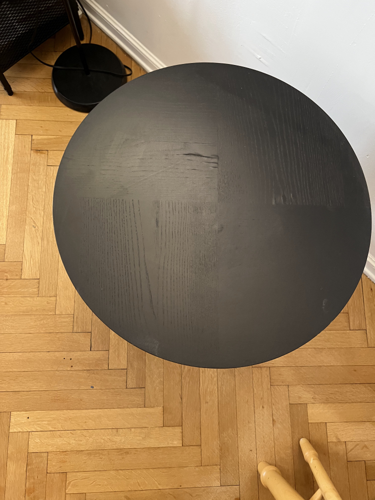 Black Wooden Side Table - photo 2