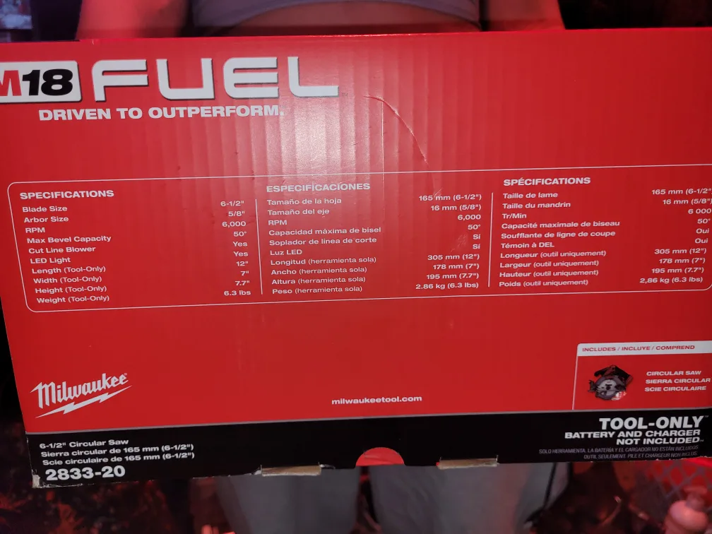 Milwaukee M18 FUEL Circular Saw image indicator(4)