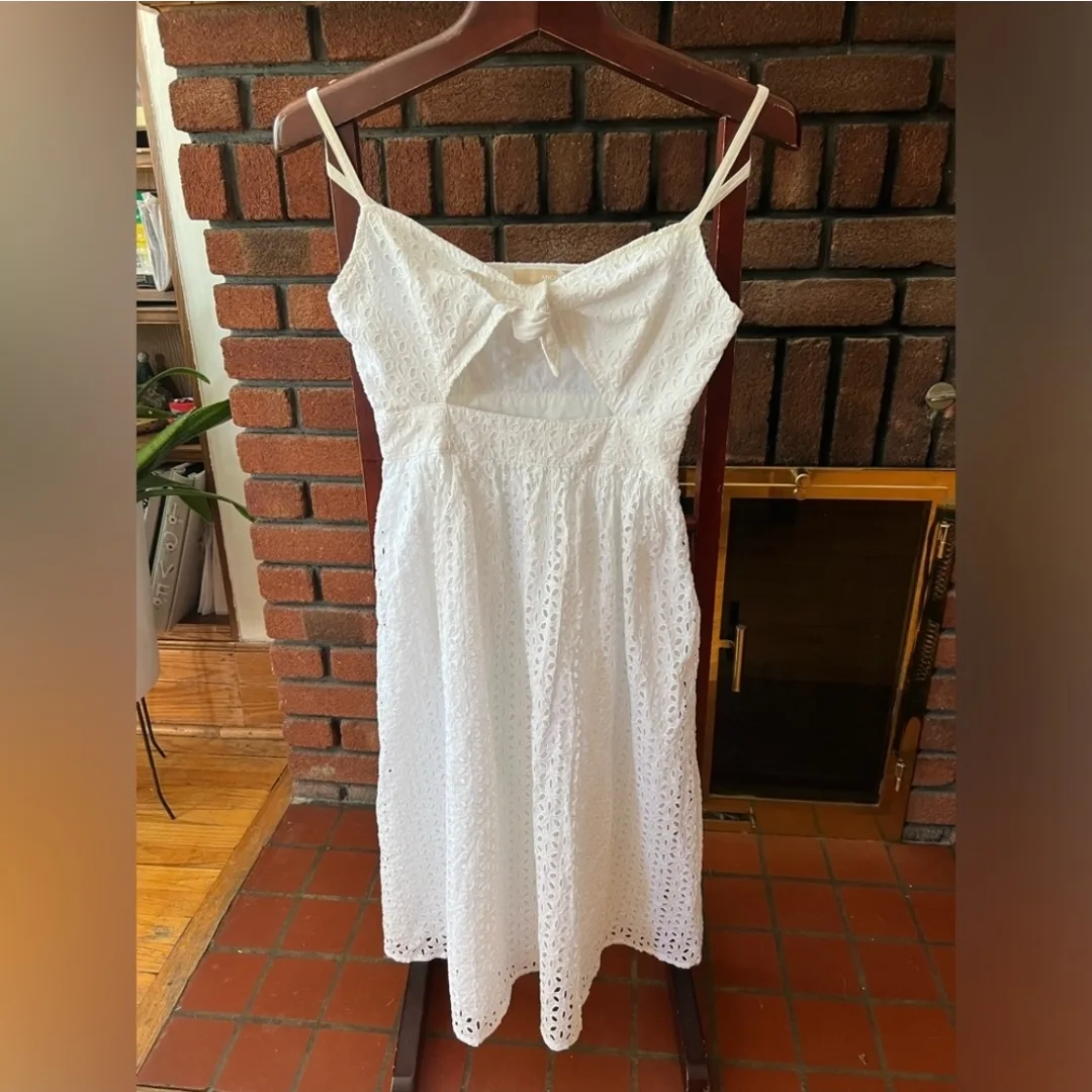 Michael Kors white eyelet dress image indicator(2)