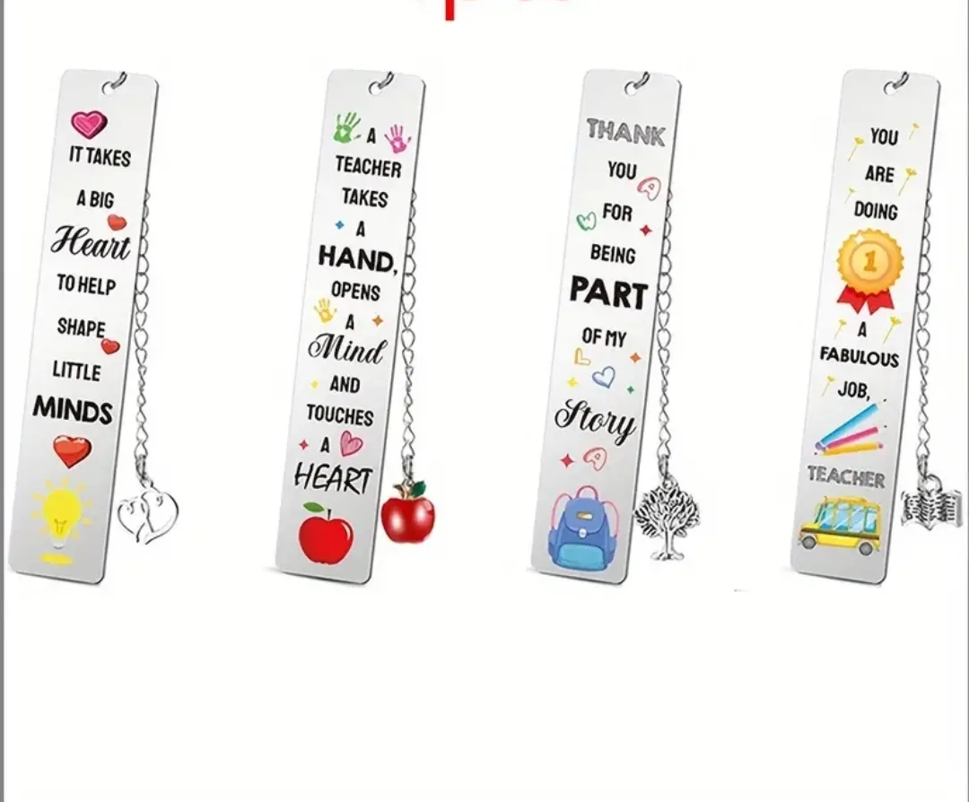 Teacher's Appreciation Bookmark Gift ❤️ image indicator(3)