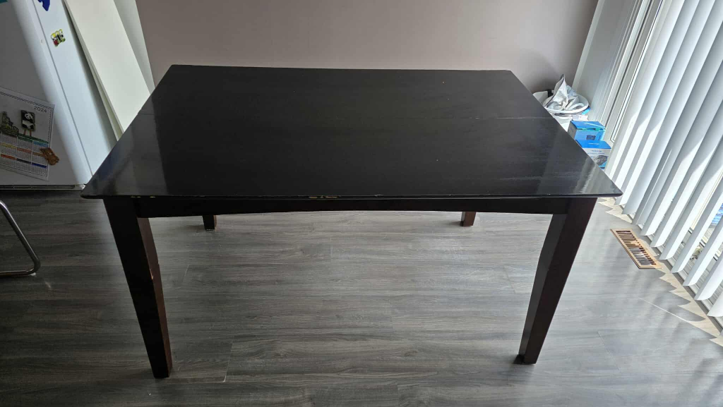 Dark Brown Extendable Dining Table