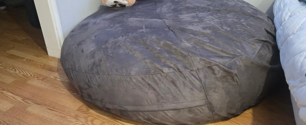 Grey Bean Bag Chair thumbnail