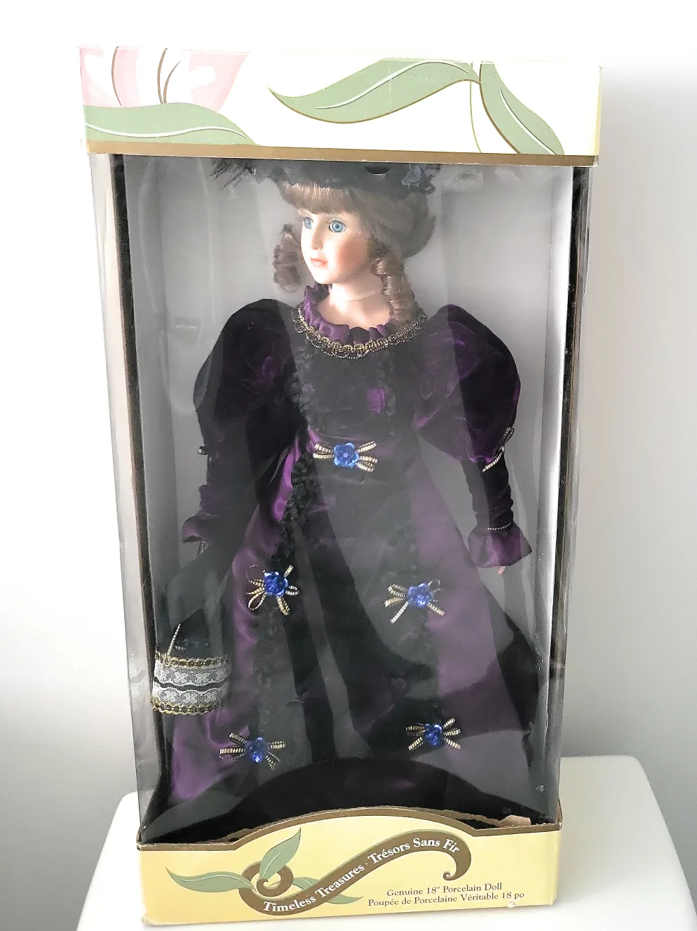 Timeless Treasures 18" Porcelain Doll - New in Box image indicator(3)