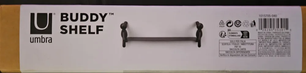 Brand New Umbra Buddy Shelf - black image indicator(3)
