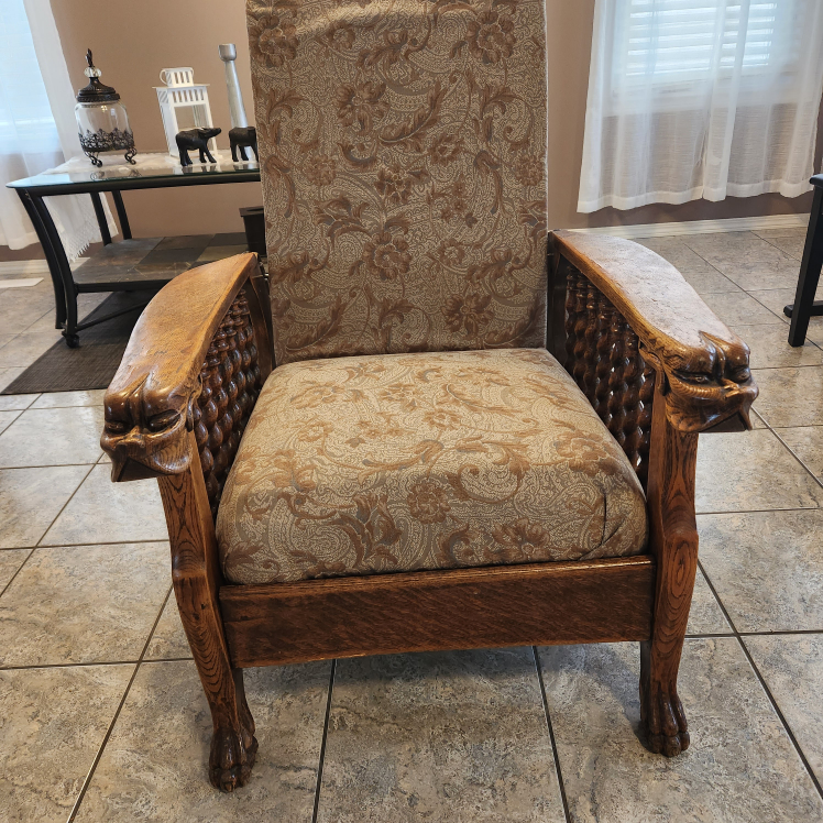 Antique Reclining Chair - photo 2
