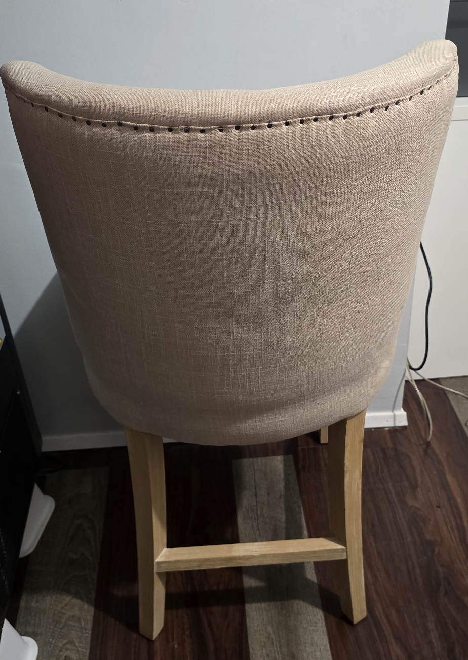 Cream Fabric Chair - photo 4