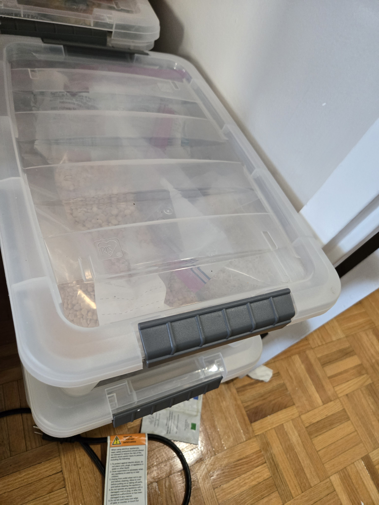 Clear Storage Bins 8 pieces