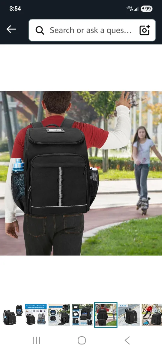 Black Roller Skate Backpack image indicator(9)