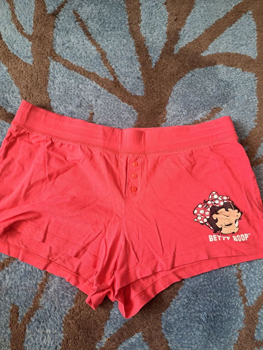 Betty Boop Pink Cotton PJ Shorts - Size S thumbnail
