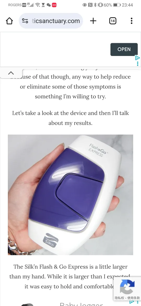 Silk'n Flash&Go Express Hair Removal Device image indicator(2)