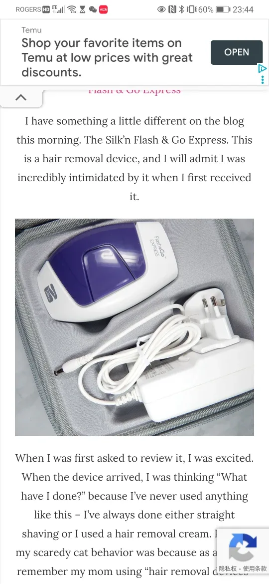 Silk'n Flash&Go Express Hair Removal Device image indicator(3)