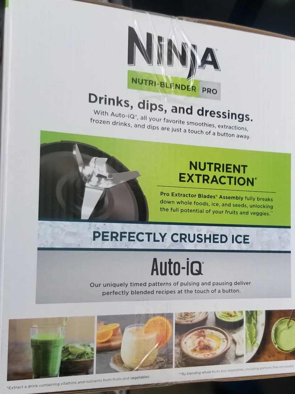 Ninja Nutri-Blender Pro with Auto-IQ BNIB image indicator(2)