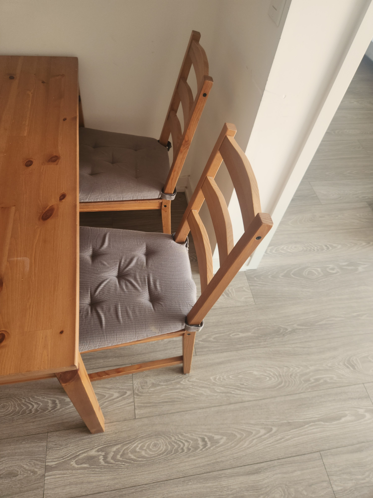 IKEA HÄGERNÄS Table and 4 chairs, antique stain pine - photo 5