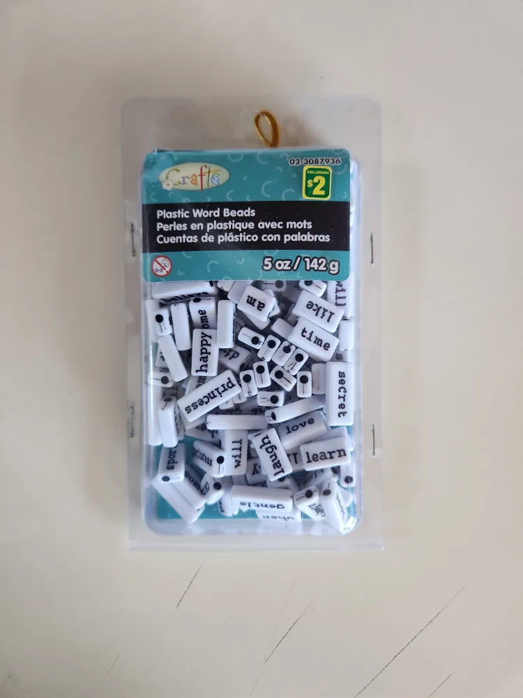 Crafts Plastic Word Beads - New  #freecycle 🥕 thumbnail