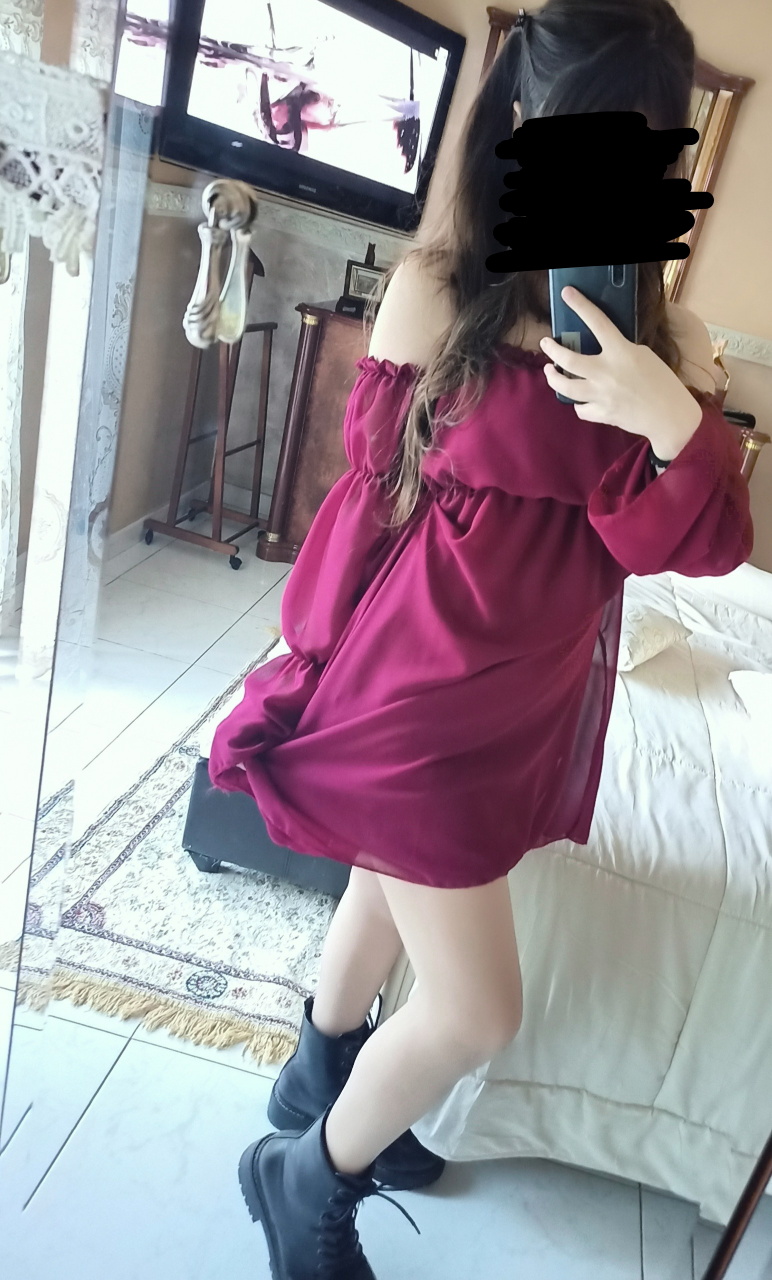 Burgundy Off-Shoulder Dress - photo 2