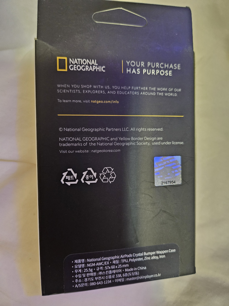 National Geographic AirPods Crystal Bumper Case - New - photo 3