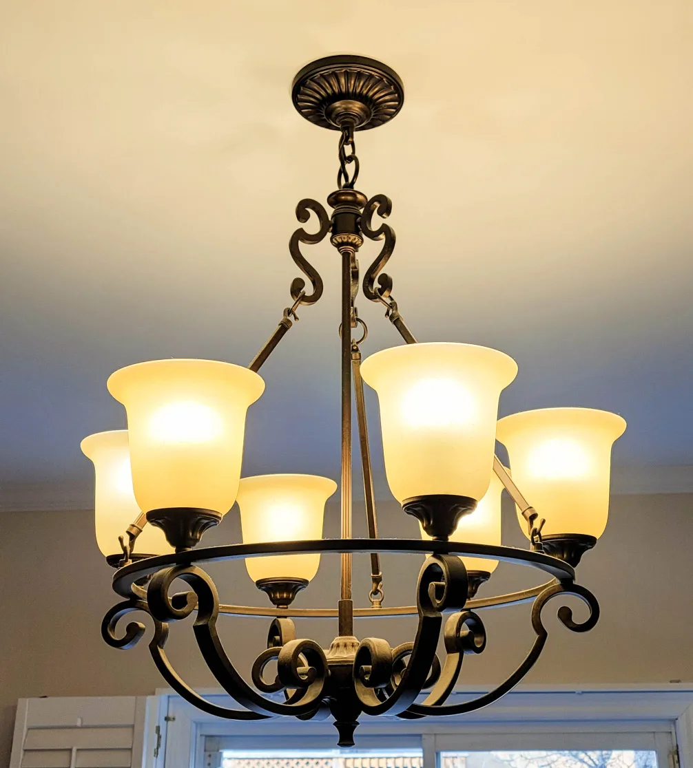 6-Light Bronze Chandelier image indicator(2)