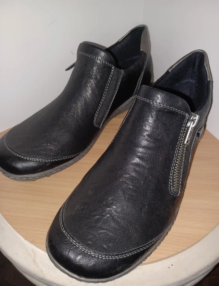 New Remonte Ladies Black Leather Shes thumbnail