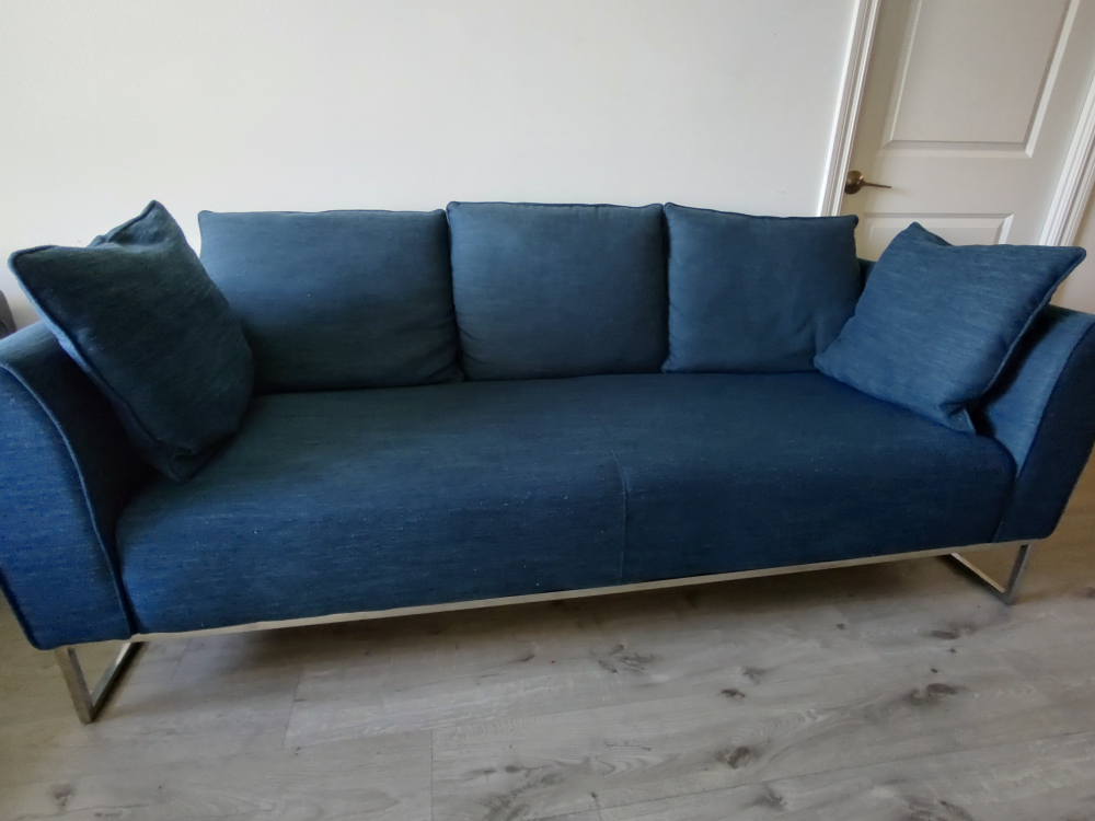 Blue Sofa Couch - photo 3