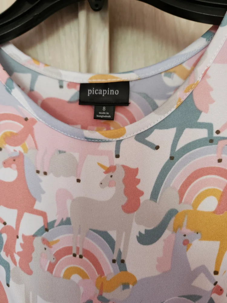 Kid Girl Unicorn Dress - Size 8 image indicator(3)